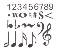 RUNROTOO 1 lámina de pentagramas magnéticos con notas musicales para la educación, imanes de doble cara, herramienta didáctica musical para profesores y alumnos en el aula, el hogar y la nevera.
