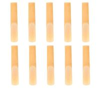 RUNROTOO 10 cañas para clarinete, dureza 1.0, cañas tradicionales para principiantes, profesores y estudiantes, punta más fina, copa sin limar y fácil de tocar, con estuche protector.