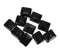 RUNROTOO 10 fundas de plástico para manijas de válvulas, funda de PVC suave para manijas de grifos, mango plano para válvulas de cabeza esférica, tamaño interior 1.2" x 0.98" x 0.79&;