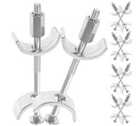 RUNROTOO 10 Piezas Conector de Encimera Junta de Encimera de Cocina 100mm Acero Galvanizado Plata Fijación de Juntas Estabilidad Firme Forma Media Luna para Muebles