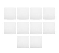 RUNROTOO 10 Piezas de Tela de Algodón Blanco para Bordado, Precortada y Compatible Múltiples Técnicas, Adecuado para Accesorios y Proyectos de Costura DIY