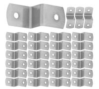 RUNROTOO 100 Clips Metálicos en Z para Marcos de Fotos Soportes para Sujetar Lienzos y Cuadros en Esquina Mesa o Pared 1.18X0.51X0.43In Accesorios para Manualidades