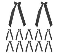 RUNROTOO 12 Lazos Negros Decorativos, Fondo fotográfico con s, Lazo de Cinta de 33 cm para candelabro, Negro para el Día de la Madre, Primavera, cumpleaños, Baby Shower, Despedida de Soltera,