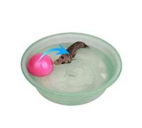 RUNROTOO 2 Balones Color Aleatorio para Comadrejas y Perros Eléctricas de Juguete Motor Eléctrico, Material Plástico Ligero, Adecuado Ocio y Mejorar la Relación Mascota