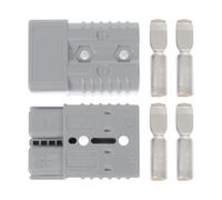 RUNROTOO 2 Conectores de Cable para montacargas, 175 A, 600 V, Enchufe eléctrico Macho con terminales para vehículos eléctricos y montacargas, conexión y desconexión rápida.