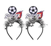 RUNROTOO 2 diademas deportivas: Pinzas para el cabello para eventos de fútbol en UU. 2026 - Accesorios para animar a los aficionados al fútbol en el día del partido - Telas no tejidas - Recuerdos