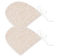 RUNROTOO 2 Esponjas Exfoliantes Faciales Que Eliminan Cutículas de Beige Guantes Limpiadores Fáciles de Almacenar para Lavado Facial para Uso Diario