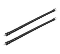 RUNROTOO 2 Piezas Soporte Flexible para Teléfono y Cámara Rosca 1/4 y | Acero y Plástico, Tubo Articulado Negro, Uso en Viaje y Fiestas, Montaje Estable para Trípode