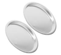 RUNROTOO 2 Platos de Pesaje de 时间年份季节 para Básculas Electrónicas, Bandejas de Precisión Multipropósito Color Plata y Accesorio Adecuado para Joyería y Objetos
