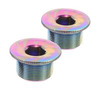 RUNROTOO 2 Tornillos para Tapa de biela: Perno de fijación de biela de Bicicleta de aleación de Aluminio, Perno de Brazo de M20, Tornillos de Plato para Bicicletas de montaña