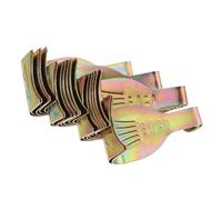 RUNROTOO 20 Piezas Ganchos para Molduras de Cuadros, Colgadores para Molduras de Cuadros, Cobre Dorado, Ángulo Recto 90°, para Marcos de Fotos y Marcos de Pintura al Óleo