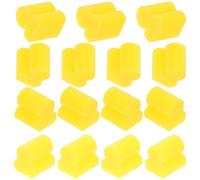 RUNROTOO 20 Piezas Parachoques de Silicona para Trombón Silenciador Práctico de 4 MM Amarillo Almohadillas para Reducción de Ruido en Instrumentos de Viento y Accesorios de Práctica