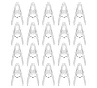 RUNROTOO 20 pinzas para globos: pinzas de resorte transparentes para fondo, resistente de 6 cm para soporte de fondo | Decoración para cumpleaños y bodas | Estudio fotográfico