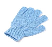 RUNROTOO 2piezas Guantes Exfoliantes de Nylon para Ducha Manoplas de Baño con Lanyard Exfoliador Corporal Unisex para Piel Suavizada y Limpieza Profunda