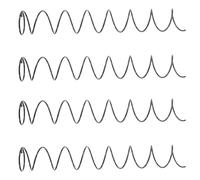 RUNROTOO 4 resortes de compresión para empujador de estantes, repuestos para máquinas expendedoras de latas de refresco en exhibidores comerciales y minoristas.