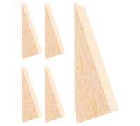 RUNROTOO 5 Piezas Calzas y Cuñas para Nivelar, Calzas para Sillas de Madera, Estabilizador para Mesa, Cuña Niveladora, Espaciador de Madera, Simple y Elegante, para Sillas y Mesas