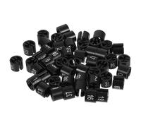 RUNROTOO 50 Piezas Marcadores de Talla de Plástico Negro para Perchas Números del 1 al 50, Identificadores Fijos para Ropa en Armario o Tienda