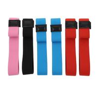 RUNROTOO 6 piezas Correas Ajustables para Fiambrera Bento de Colores Aleatorios Bandas Elásticas Aplicables para Loncheras con Conexión de PU Resistente y Diseño Práctico Color Aleatorio