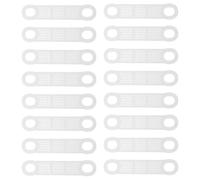 RUNROTOO 60 Tiras Antideslizantes de Silicona Ecológica con Puntos para Perchas, Adhesivas de Color Claro para Armario, Accesorio Antideslizante para Colgar Ropa y Organización en Hogar