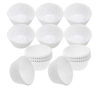 RUNROTOO 600 Piezas Capacillos para Cupcakes, Moldes para Muffins Blancos 600 Unidades, Papel Antigrasa, Mantiene la Forma al Hornear, para Pastelería Profesional y Bodas