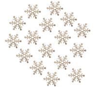 RUNROTOO 600 Piezas Confeti Delicado de Copos de Nieve Dorados 2 Cm para Decoración Navideña y Suministros para Fiestas, Confeti Único para Banquetes y Ambientes Festivos
