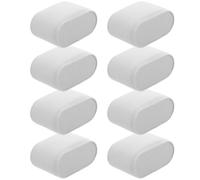 RUNROTOO 8 Almohadillas para Relojes Funda de Felpa Color Marfil, Cojines Rectangulares de Espuma Elástica para Exhibición y Almacenamiento de Joyería, Soporte de Caja de Reloj