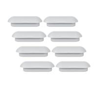 RUNROTOO 8 Piezas Almohadilla para Asiento de Inodoro Parachoques para Asiento de Inodoro Ldpe y Eva Diseño Antideslizante Fácil de Limpiar