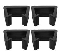 RUNROTOO Abrazadera de Mesa Multifunción para Muebles de Plástico Negro, Clips para Sillas y Sofá Fáciles de Usar, 4 Piezas para Oficina y Dormitorio