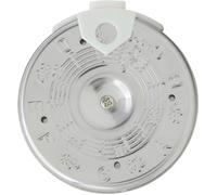 RUNROTOO Afinador de 13 Tonos Circular para Instrumentos Musicales, Silbato Soplado de Abs y Hierro, Dispositivo de Afinación para Banjo, Canto, Accesorio Compacto para Músicos