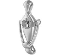 RUNROTOO Aldaba de Puerta con Mirilla Puerta de Aleación de Zinc, Diseño Curvado Elegante y Funcionalidad Conveniente para Entrada Segura