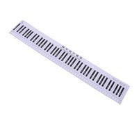 RUNROTOO Alfombrilla de práctica para Teclado de Piano para Principiantes - Guía Impermeable de 88 Teclas - Tabla de digitación Resistente a desgarros para el Estudio de la música