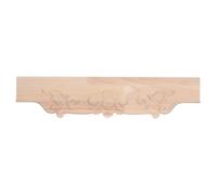 RUNROTOO Aplique de madera tallada - Revestimiento ornamental de madera - Moldura decorativa sin pintar para puertas de armarios europeos, cómodas y roperos. Dimensiones: 19,7 x 3,54 x 0,31 pulgadas.