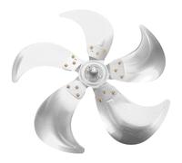 RUNROTOO Aspas de repuesto para ventilador: aspas de aluminio de 18 pulgadas y 5 hojas con orificio de 12 mm para ventiladores de pie/pedestal. Repuestos resistentes para ventiladores eléctricos,