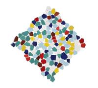 RUNROTOO Azulejo Hecho a Mano, Fragmento de Cerámica, Mosaico de Cerámica Colorido, Bordes Uniformes, Material Seguro, para DIY y Decoración del Hogar