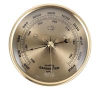 RUNROTOO Barómetro de alta precisión para el hogar - Barómetro doméstico de 10,8 cm con símbolos meteorológicos - Manómetro de presión barométrica preciso para uso doméstico en interiores y