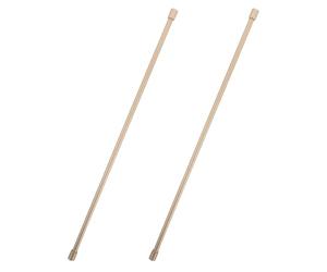 RUNROTOO Barra Separadora Dorada de 8mm para Estantes de Cocina y Hogar, Varilla Metálica de Aleación de Aluminio Gruesa para Organización y Resistente