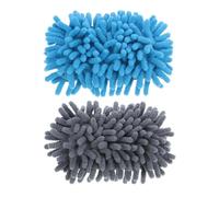 RUNROTOO Borrador de Microfibra para Pizarra Lisa Azul, Esponja Lavable a Mano para Superficies Lisas, Pack de 2 Unidades Adecuado para Aulas y Salas de Reuniones