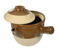 RUNROTOO Cacerola de Adecuado para Hervir y Preparar Sopas para Cocinar Medicina Tradicional, Olla de 2l Mango Antideslizante, Resistente a Abierto