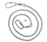 RUNROTOO Cadena Tobillera de Acero Inoxidable para Loro y Agapornis, Tamaño 4 Fina y Resistente, Diseño Seguro Que Previene Vuelo y Protege Mascotas