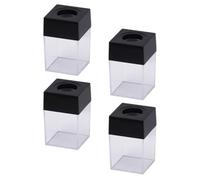 RUNROTOO Caja Organizadora Magnética 4 Piezas Adecuado para Organizar Objetos Metálicos Pequeños para Clips de Papel y Chinchetas de Plástico para Escritorio y Oficina