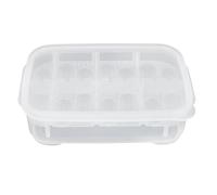 RUNROTOO Caja Profesional de Incubación para Huevos de Dinosaurio y Reptiles 14 Compartimentos de Plástico Blanco, Compacta y Fácil de Transportar para Cría de Lagartos