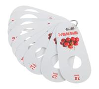 RUNROTOO Calibrador de Diámetro para Frutas de Plástico, Tarjeta Medidora de Tamaño Estándar 9 Orificios para Cerezas y Arándanos, Herramienta Portátil para Medición Precisa de Diámetro