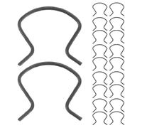 RUNROTOO Clips de Manivela de Ventana para Coche 20 Piezas, Clip de Resorte para Manivela Manual, Accesorio Resistente para Regulador de Ventana de Puerta, Fijación para Automóviles