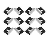 RUNROTOO Clips para Colgar Espejos de Acero Inoxidable 12piezas Resistentes al Óxido y Superficie Lisa para Baños y Salones de Peluquería