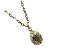 RUNROTOO Colgante Diseño Único Collar de Cobre Oval Vintage y Función de Decoración y Deseo Accesorio para Cenizas de Mascotas