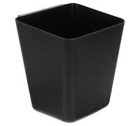RUNROTOO Contenedor de Almacenamiento Cesta de Acero Inoxidable Negra para Tablero Perforado Resistente Capacidad de Carga con Gancho Diseño Simple y Delicado, Resistente Capacidad de