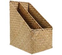 RUNROTOO Contenedor de Almacenamiento Tejida Estilo Vintage, Caja para Organización de Libros y Objetos en Habitaciones y Oficinas