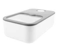 RUNROTOO Contenedor para Detergente de Ropa con Tapa Deslizante Caja Organizadora de Lavandería de Plástico Resistente Almacenamiento para Detergente Polvo y Líquido Color Gris Apto