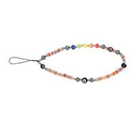 RUNROTOO Cordón Diseño Ojo Malvado Bohemio Cuentas de Acrílico para Teléfono Móvil y Glaseado de Colores Antipérdida y Fácil de Instalar Color Aleatorio para Uso en