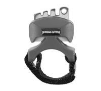 RUNROTOO Cortador de Hilo de Pesca - Cuchilla de cerámica con Banda Adhesiva Ajustable para el Dedo - Atado Seguro de y Corrector de Rotura de señuelos para Pescadores